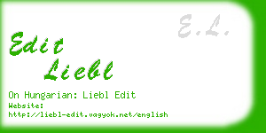 edit liebl business card